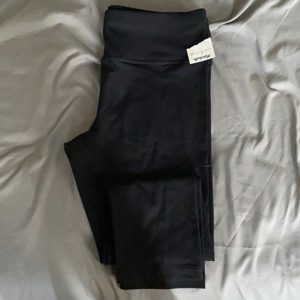 Calf Length Black Yoga Leggings